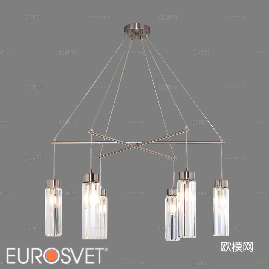 OM吊灯 Eurosvet 60163 6 Gilian3d模型下载
