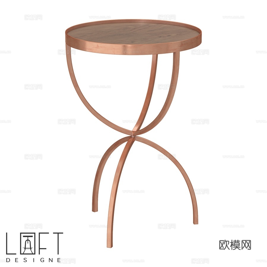 LoftDesigne 70854款咖啡桌3d模型