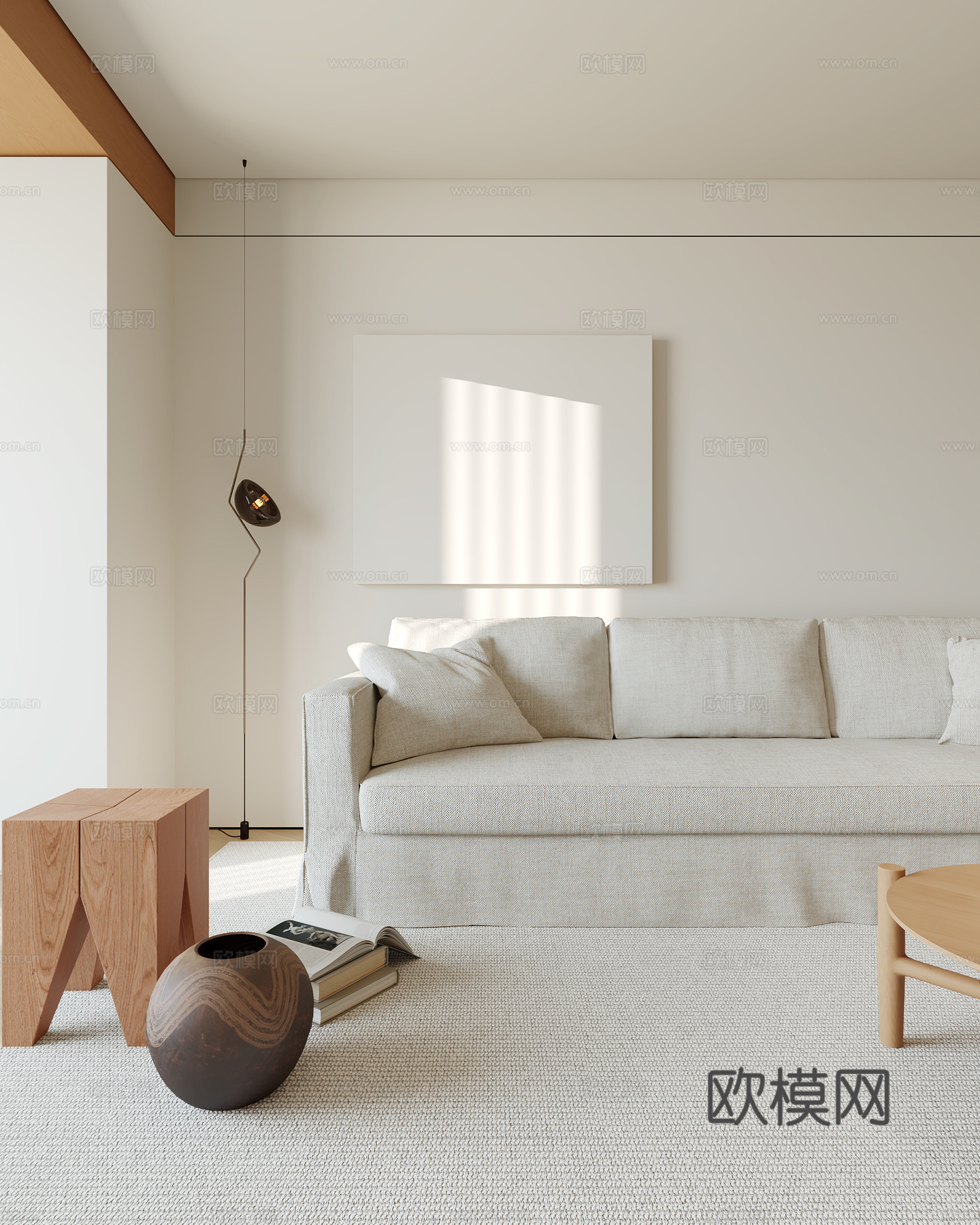 原木风客餐厅su模型