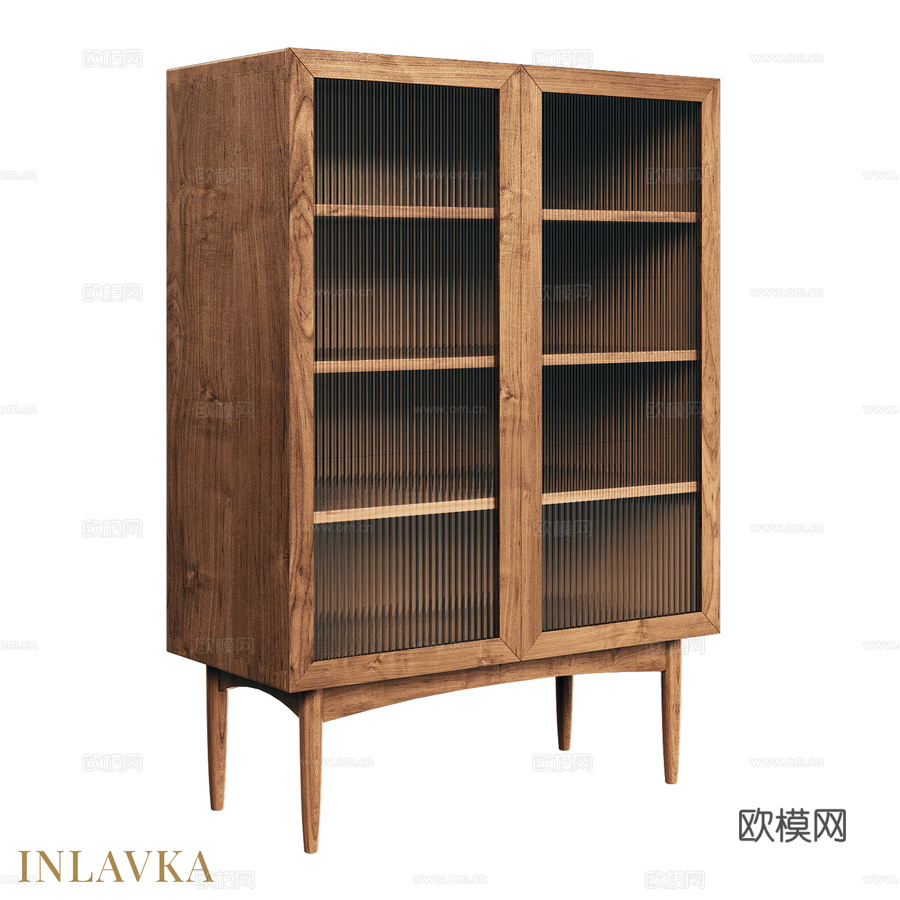 OM迷你双门衣柜（中世纪风格）3d模型下载