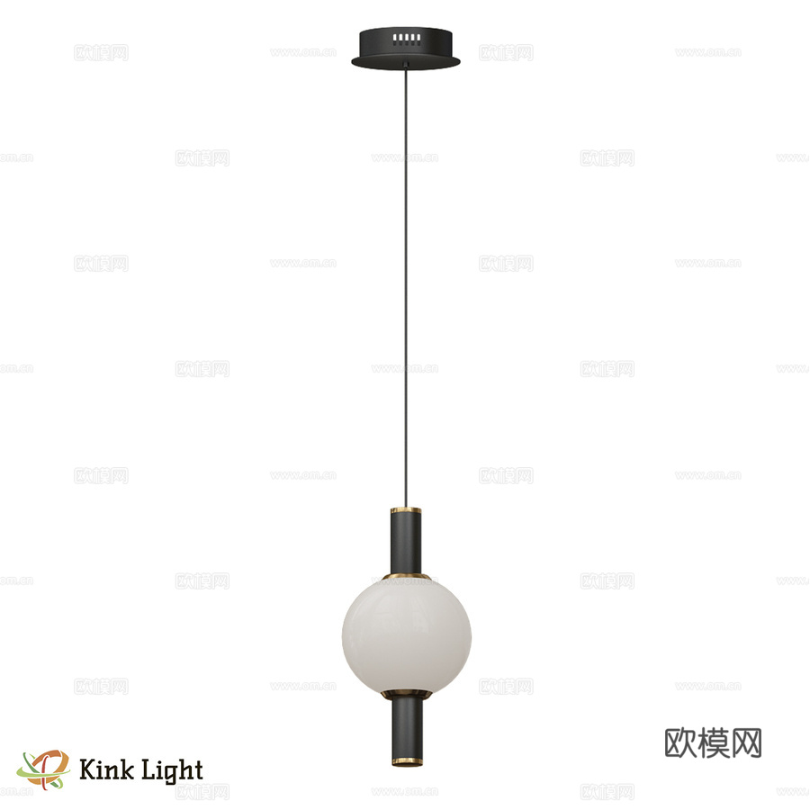 卢埃娜黑色吊灯 07637-1A, 19(01) OM3d模型下载