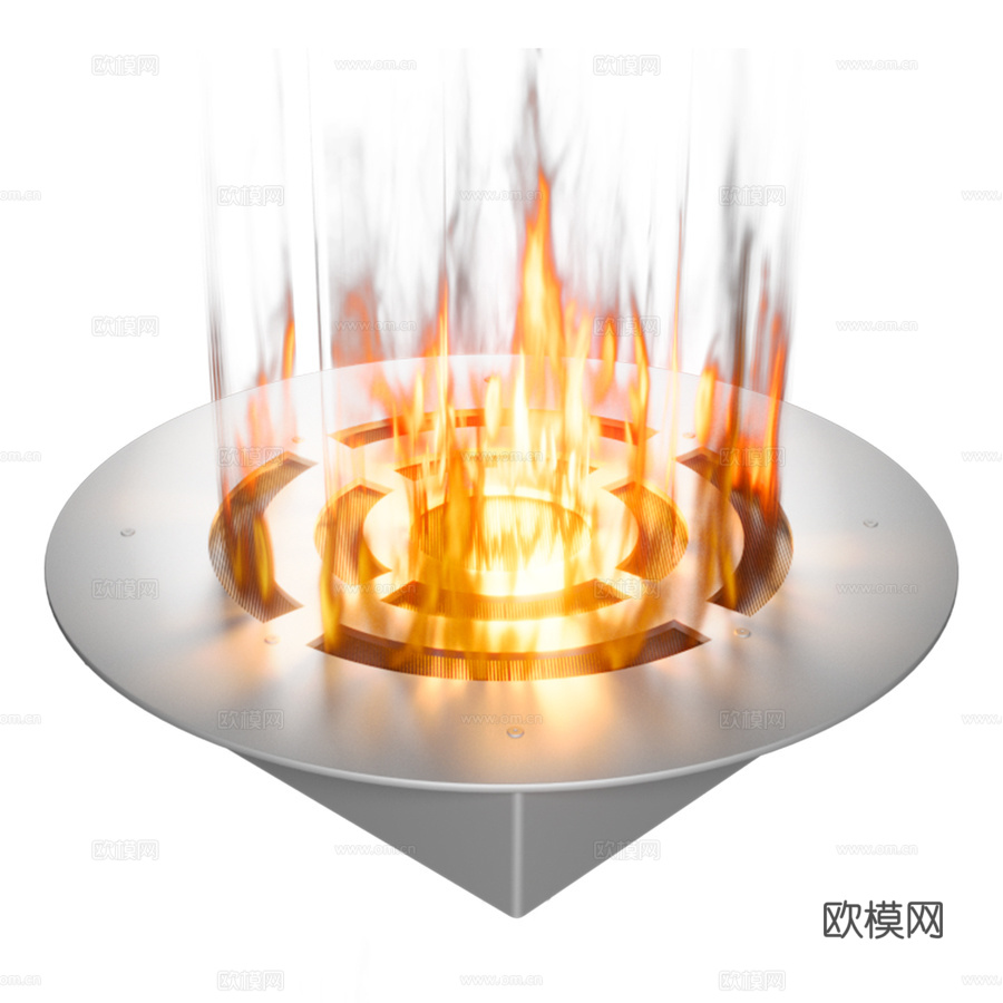 机械燃料块 圆形3d模型下载