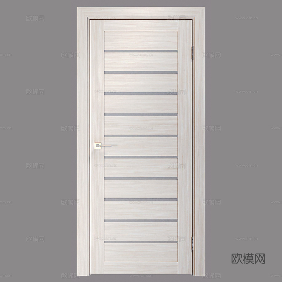 CARDA室内门 L-20 奶油色落叶松款3d模型下载