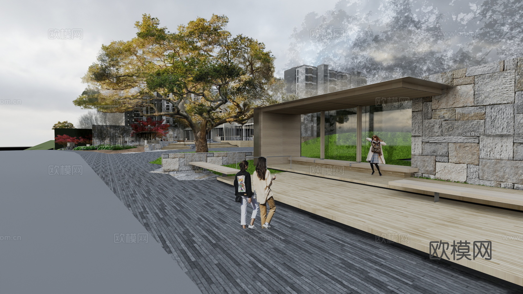 售楼部 景观 示范区 地产su模型