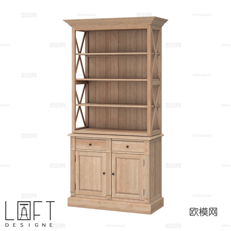 衣柜LoftDesigne 83307型号3d模型