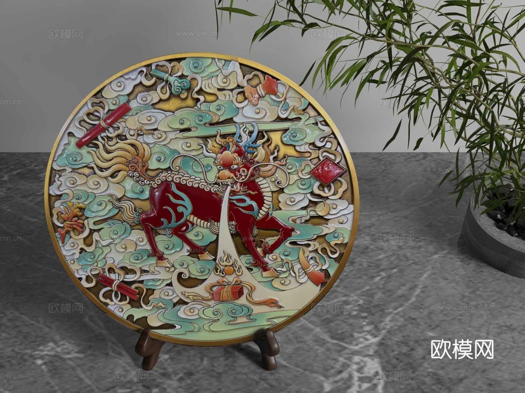 现代装饰摆件3d模型下载