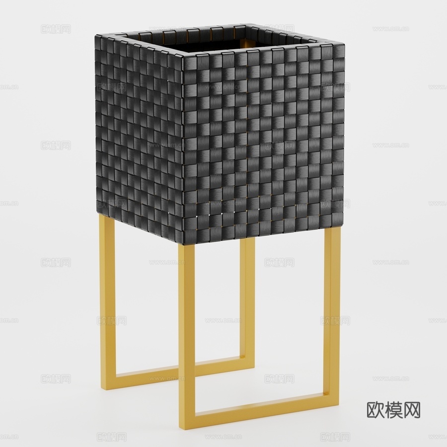 OM Potspot Portofino带腿立方体3d模型下载