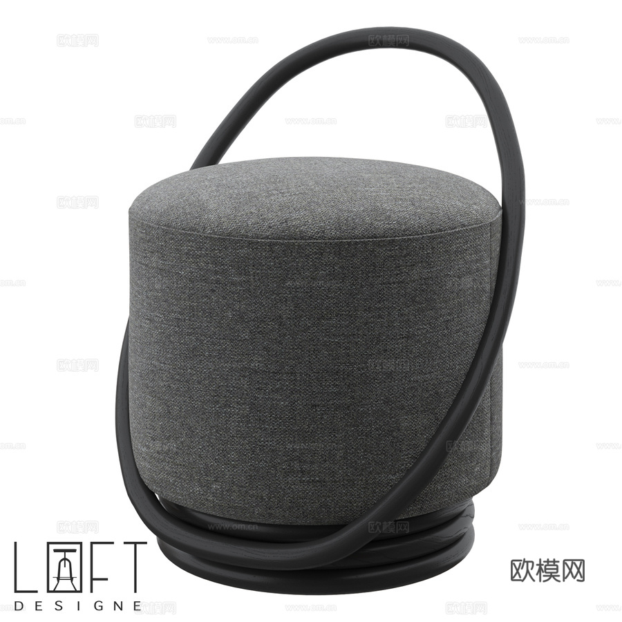 Pouf LoftDesigne 39204型号3d模型下载