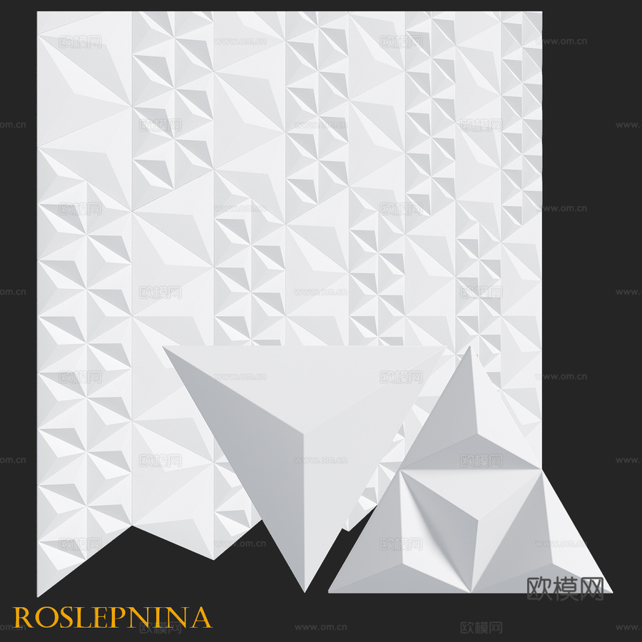 RosLepnina出品3D面板 LAVITA3d模型下载
