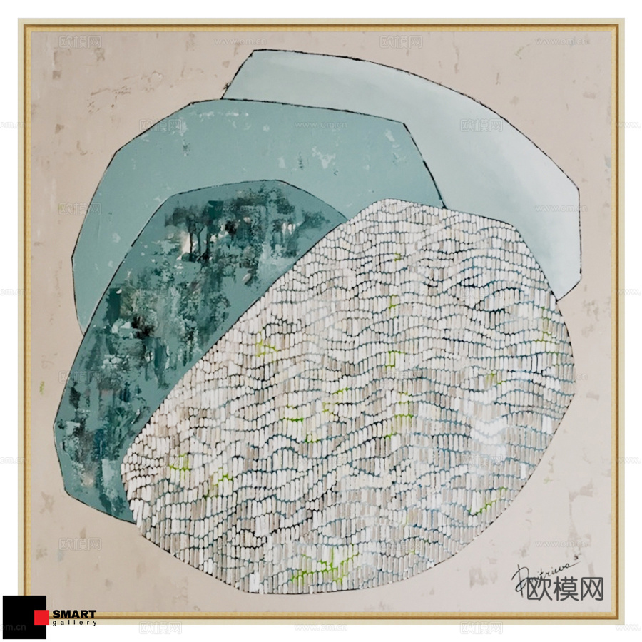 SMART GALLERY出品OM绘画《白色沙滩》3d模型下载