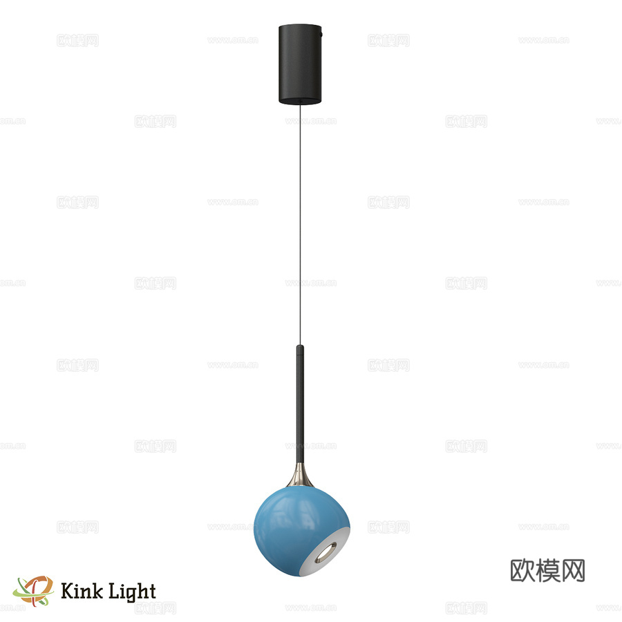 Timo蓝色吊灯 07529-1A,05 OM3d模型下载
