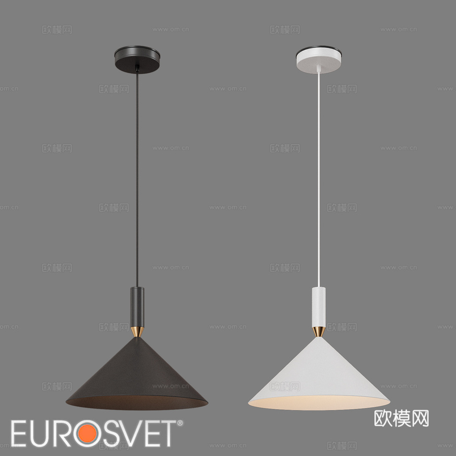 OM吊灯 阁楼风格 Eurosvet 50024 1 Ni3d模型下载