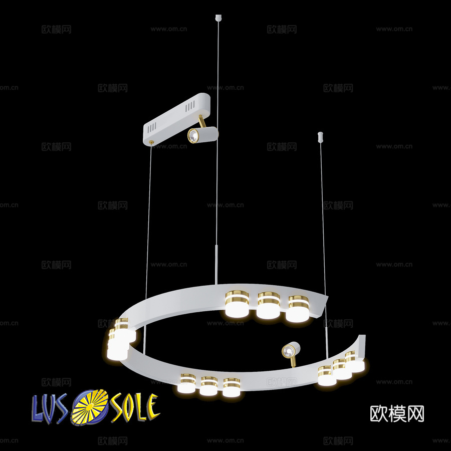 OM 吊灯 Lussole LSP-71763d模型下载