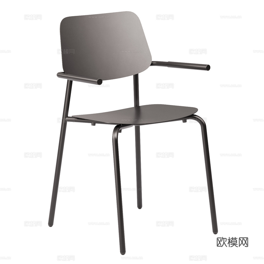 带扶手Element椅3d模型下载