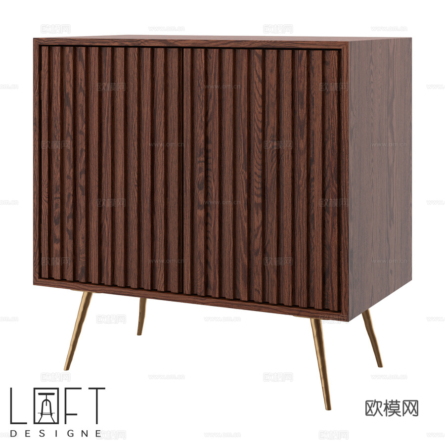 LoftDesigne 83324型号抽屉柜3d模型下载