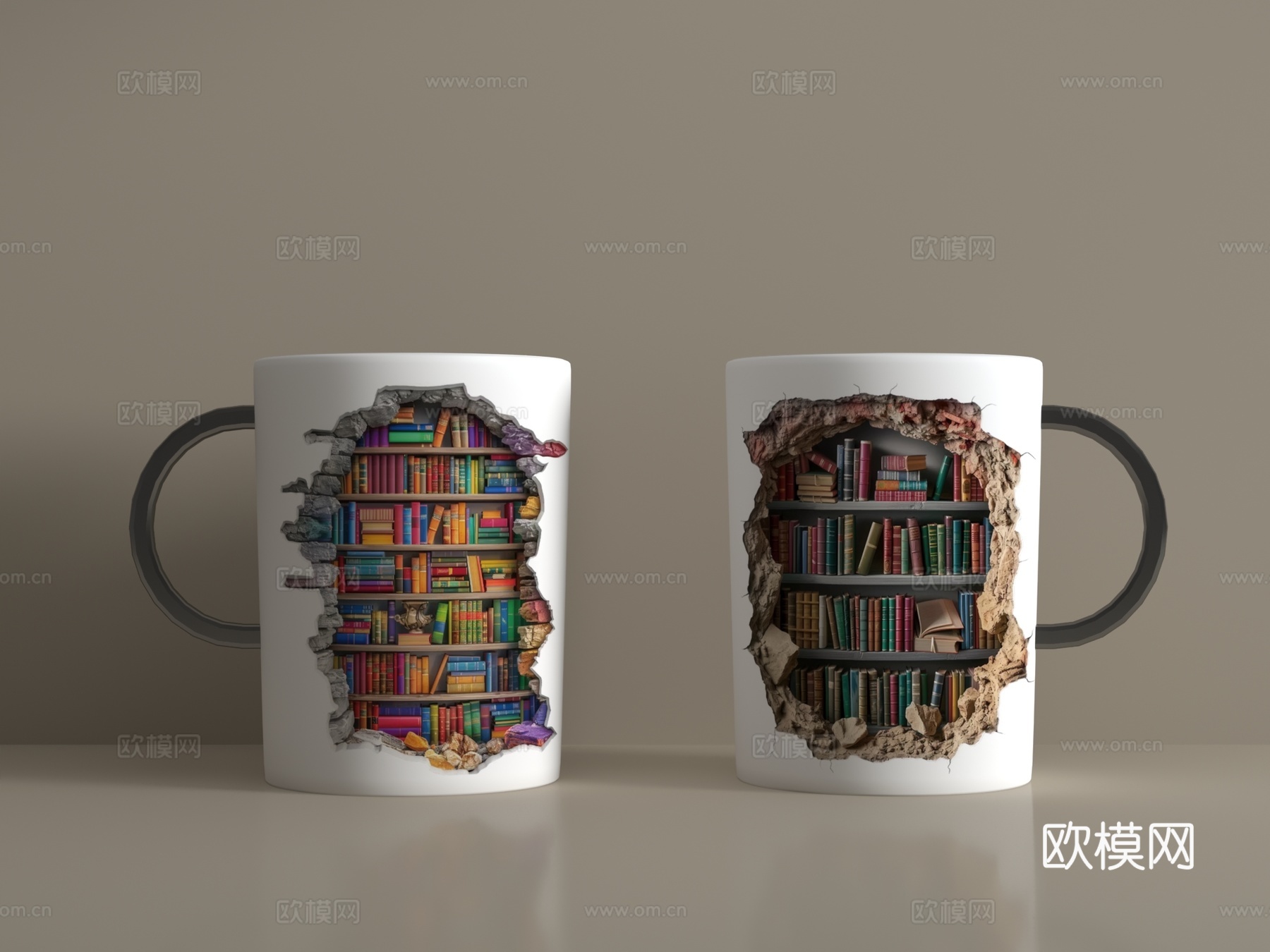 现代杯子3d模型下载