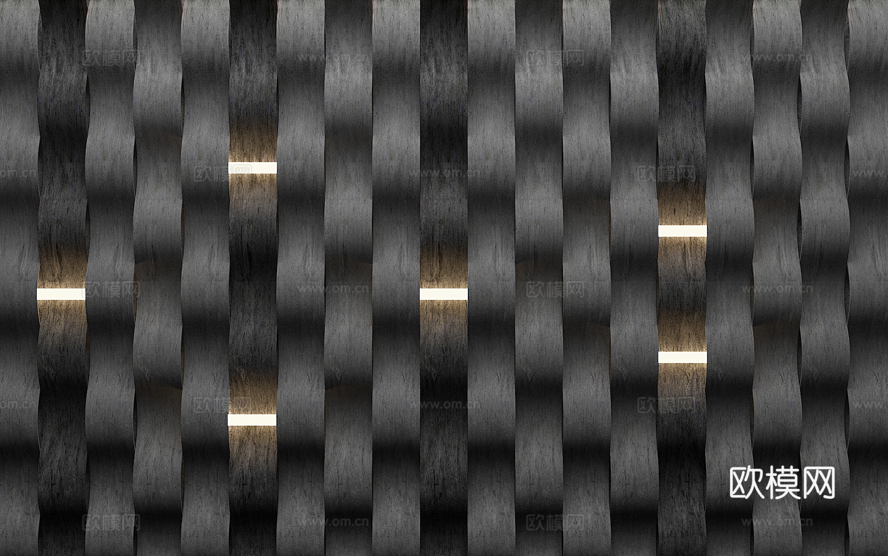 现代时尚原创 背景墙3d模型下载（渲染图3）