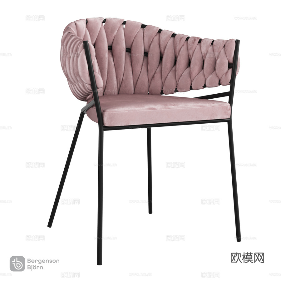 OM扶手椅Lind, Bergenson Bjorn3d模型下载