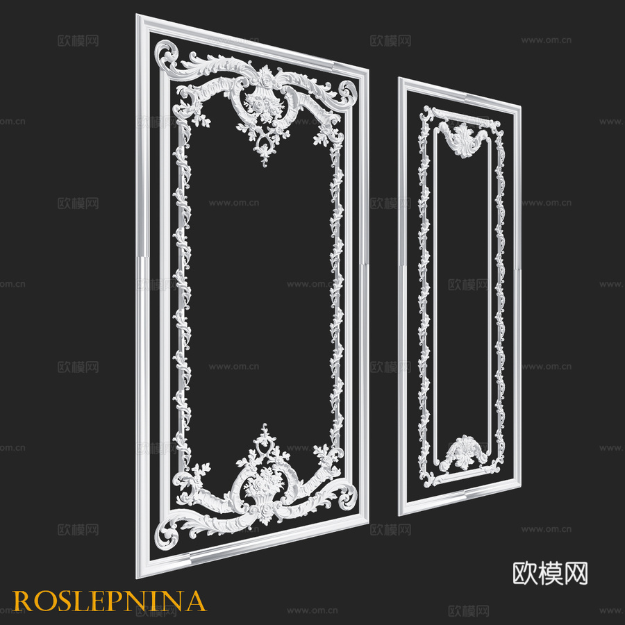 RosLepnina品牌丽贝卡系列1-2号画框3d模型下载