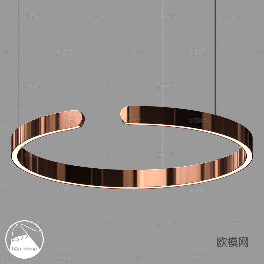 LampsShop.ru L1864 金属吊灯3d模型下载