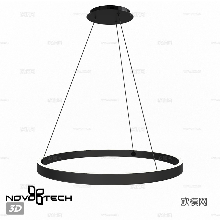LED Novotech 359449, 359450 吊灯3d模型下载
