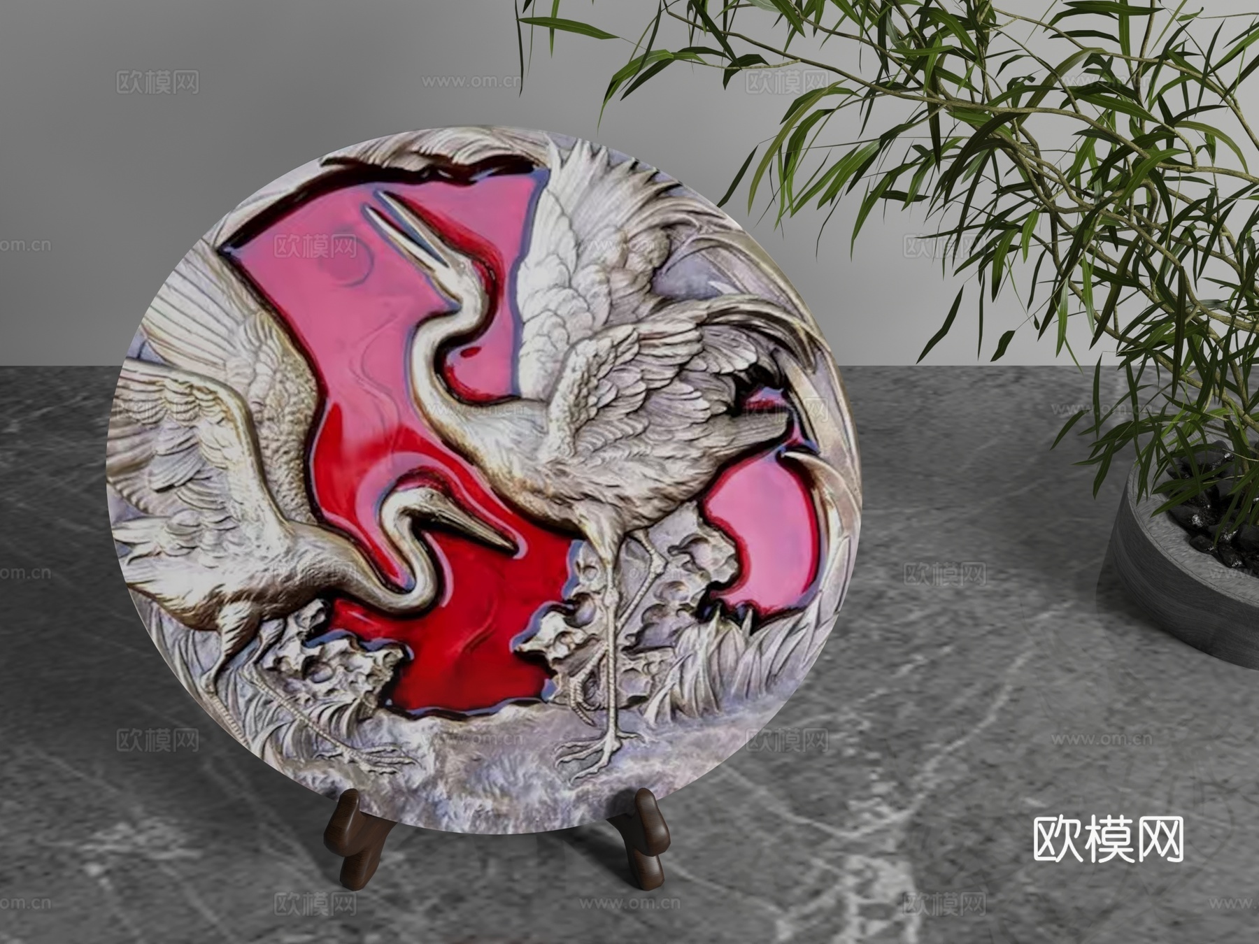 现代装饰摆件3d模型下载