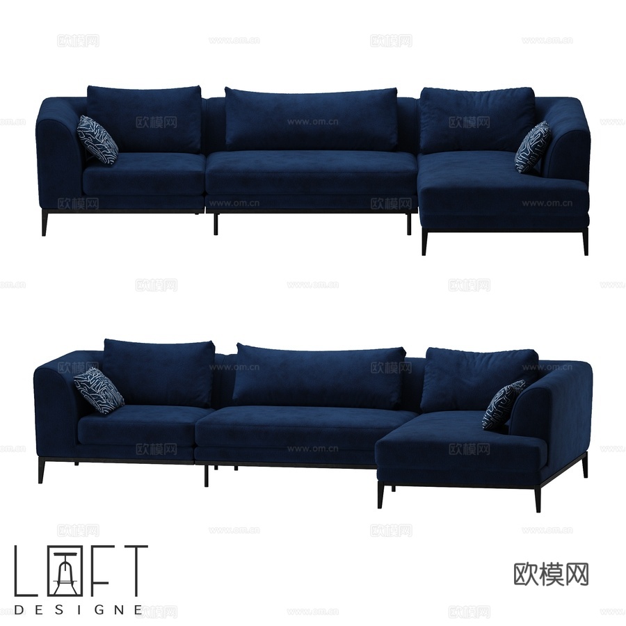 沙发 LoftDesigne 34116 型号3d模型下载