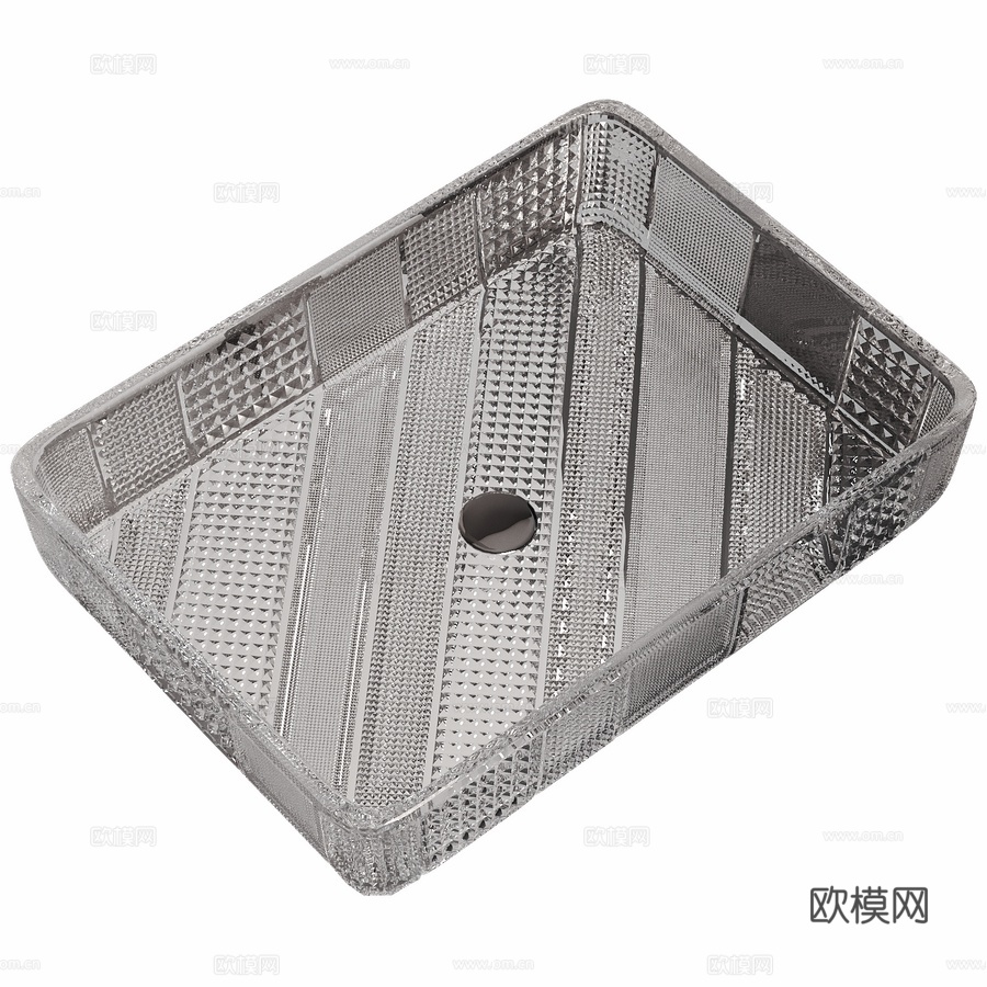 台面式玻璃水槽 ABBER Glas AK23123d模型下载