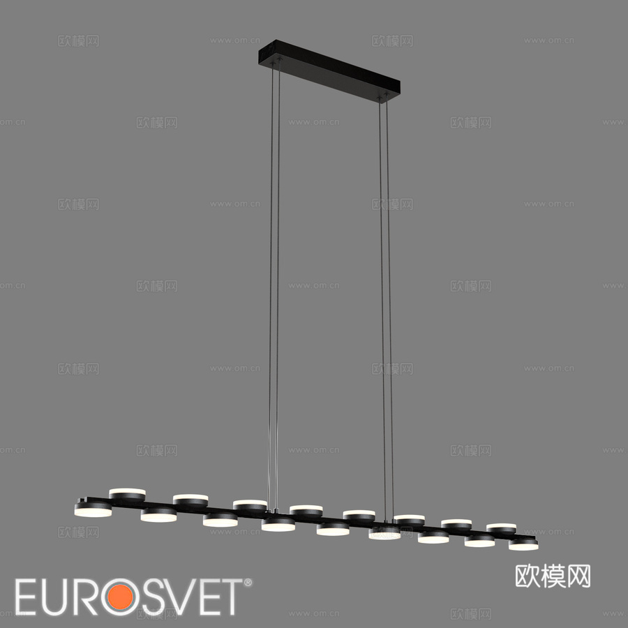 OM LED吊灯 Eurosvet 90332 17 Tap3d模型下载