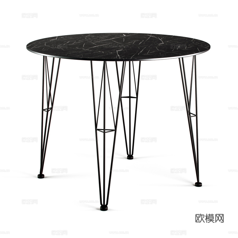 LofTable品牌Bjorn OM厨房餐桌3d模型下载