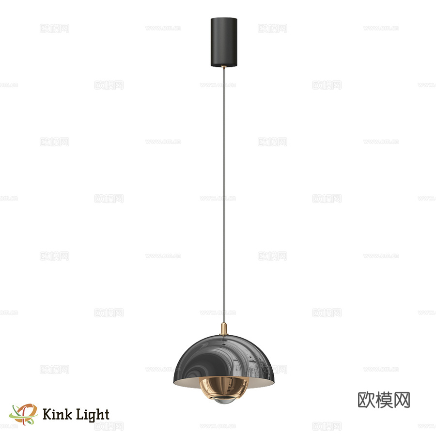 可调光吊灯 Geloni 黑色珍珠 07524-18S,293d模型下载