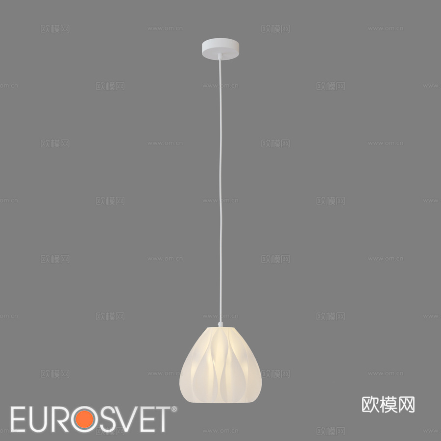 OM亚克力灯罩吊灯 Eurosvet 301873d模型下载