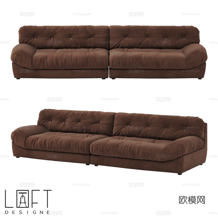 沙发 LoftDesigne 36765 型号3d模型下载