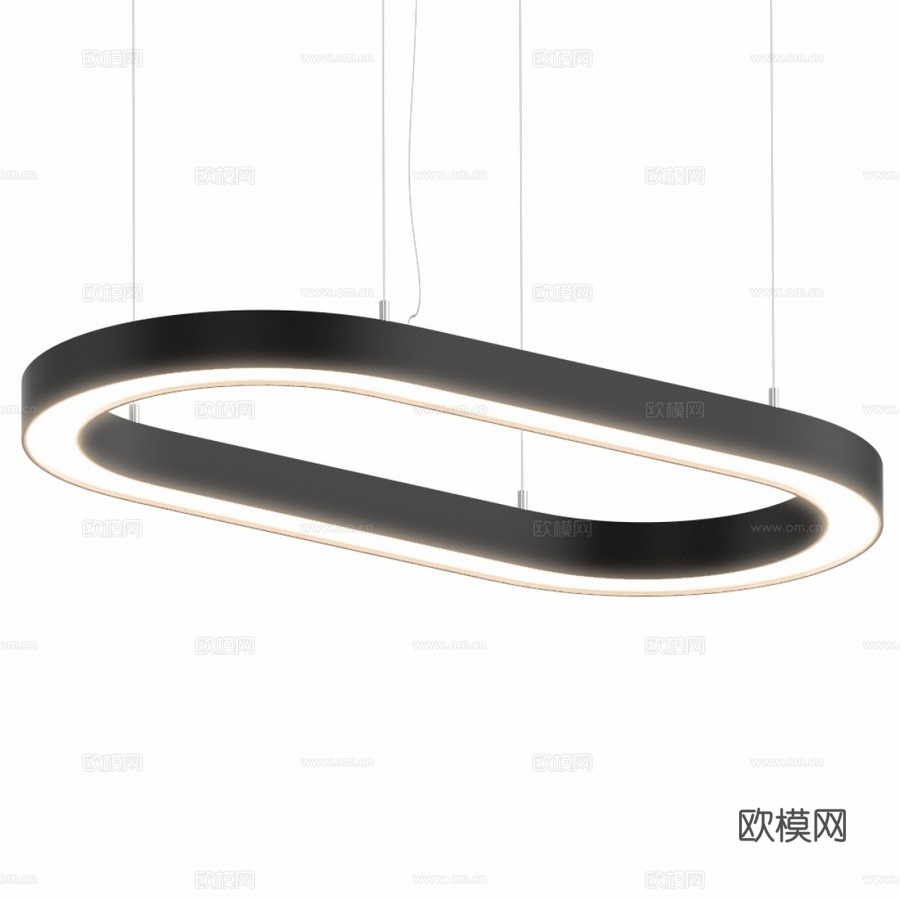 椭圆吊灯 HOLE LARGO3d模型下载