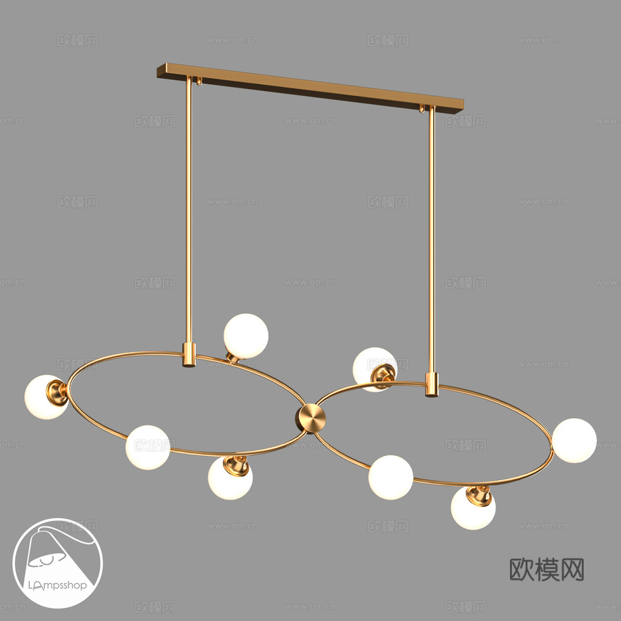 LampsShop.ru L1711 旗帜吊灯 B3d模型下载