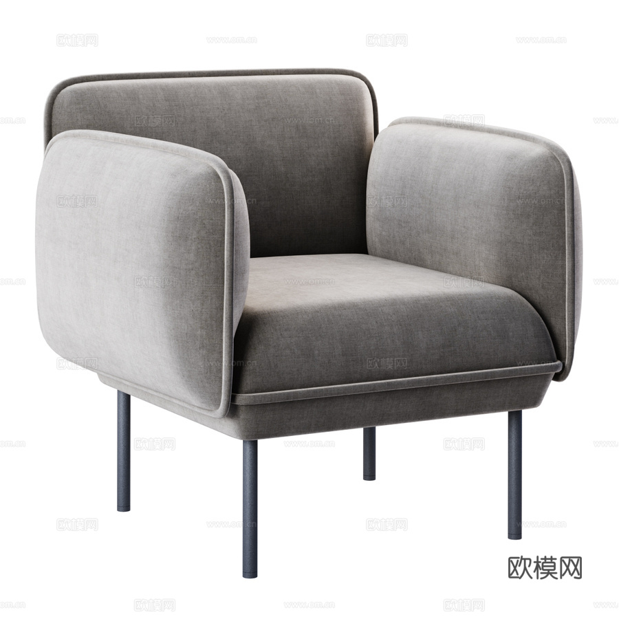 OM波恩扶手椅3d模型下载