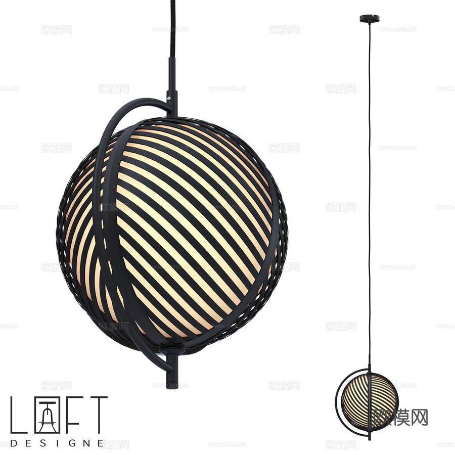 LoftDesigne 8030型号吊灯3d模型