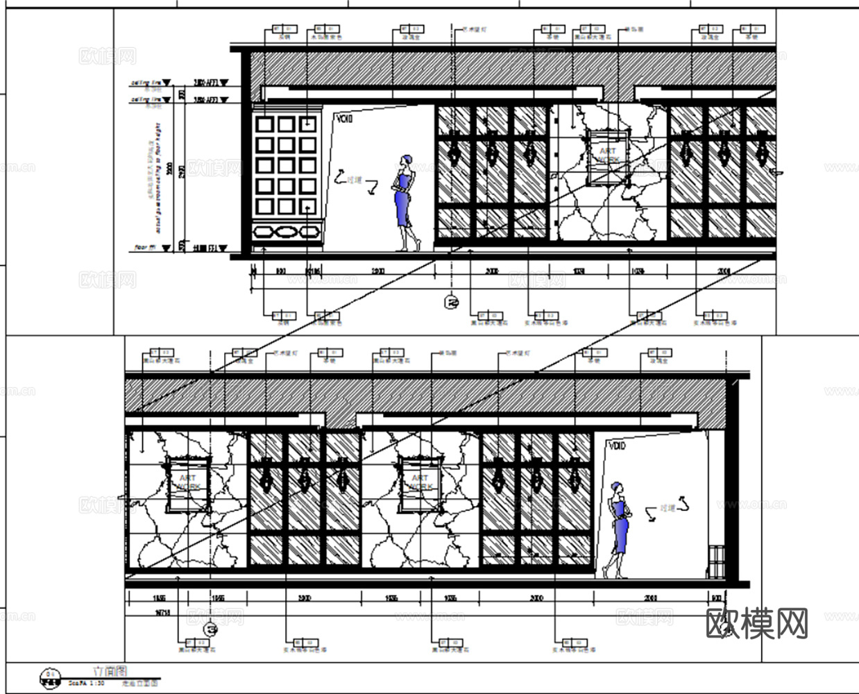 KTV KTV大堂 KTV包厢 商务KTV 施工图cad施工图