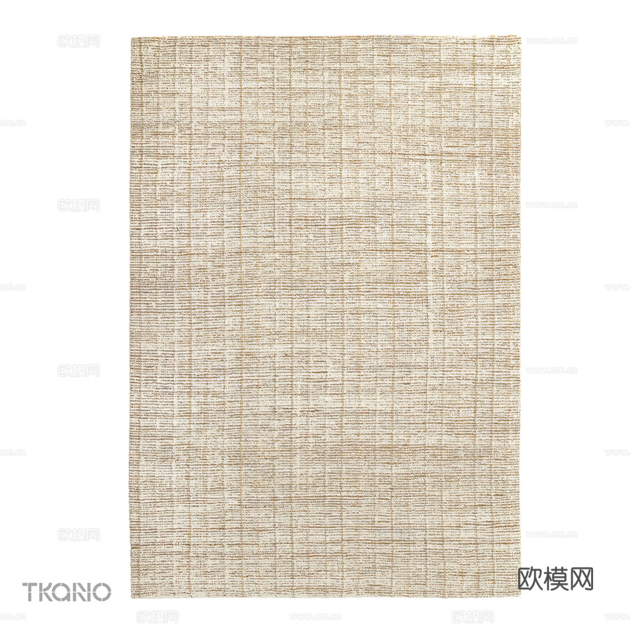 OM_民族系列巴特那黄麻棉混纺地毯，3d模型