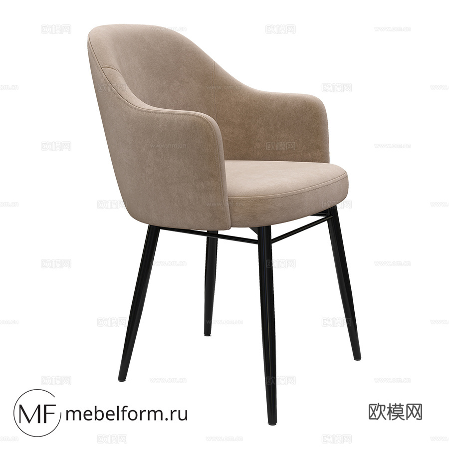 OM ADELAIDA HoReCa餐椅3d模型下载