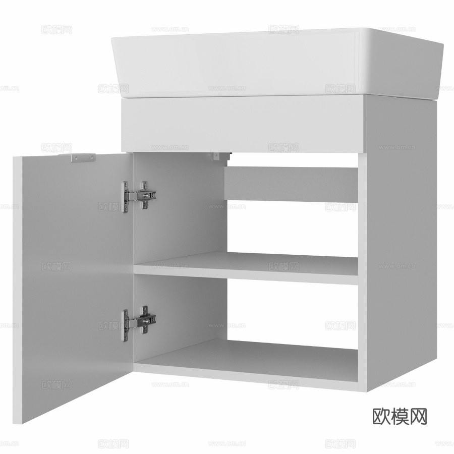 OM 带水槽柜 DIWO Anapa 50 壁挂式3d模型下载