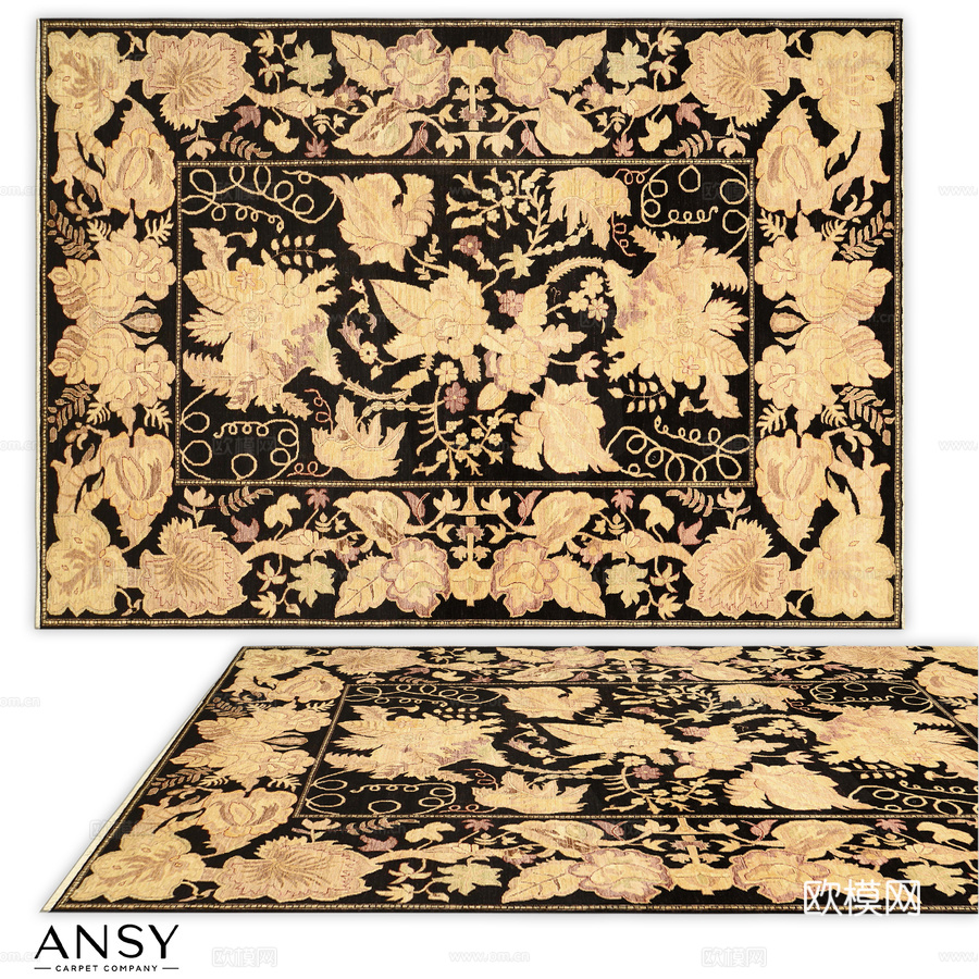 安西地毯（编号1468）3d模型