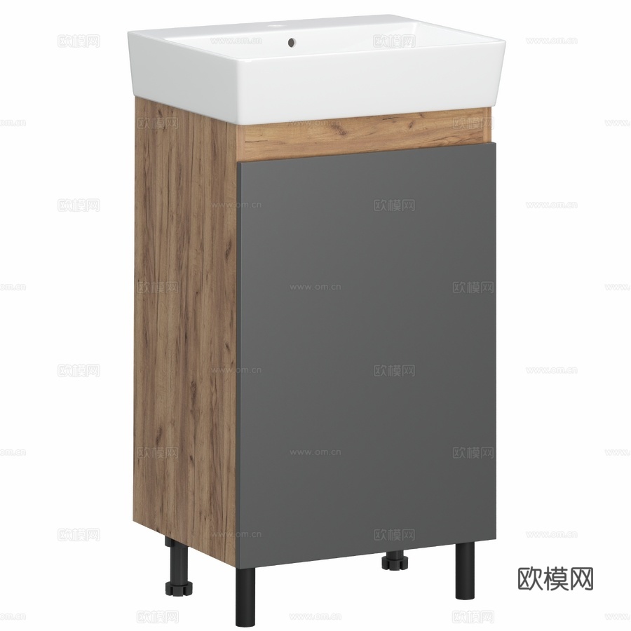 OM 带水槽柜 DIWO Kostroma 50 落地式3d模型下载