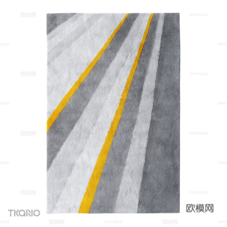 OM_棉质地毯，印有郁金香田图案，源自Terra3d模型下载