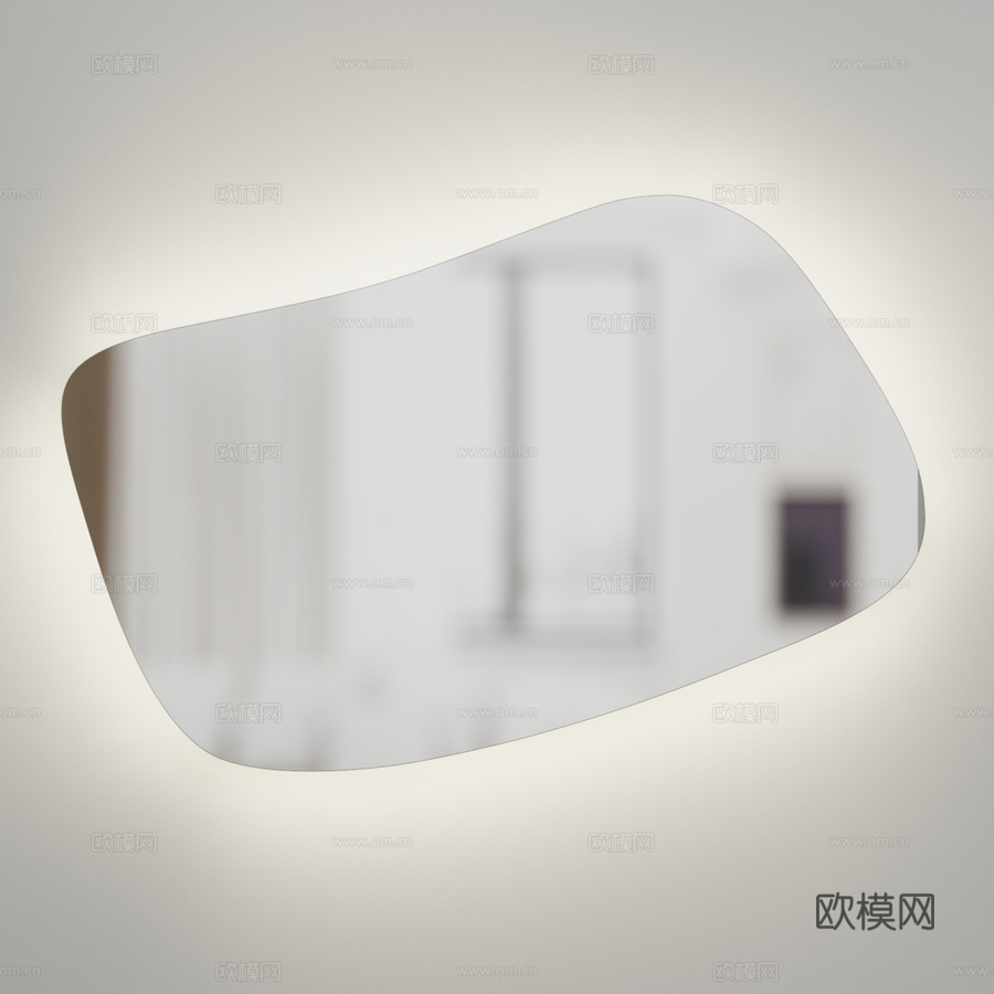 Mideon 发光镜 - 石纹-233d模型下载