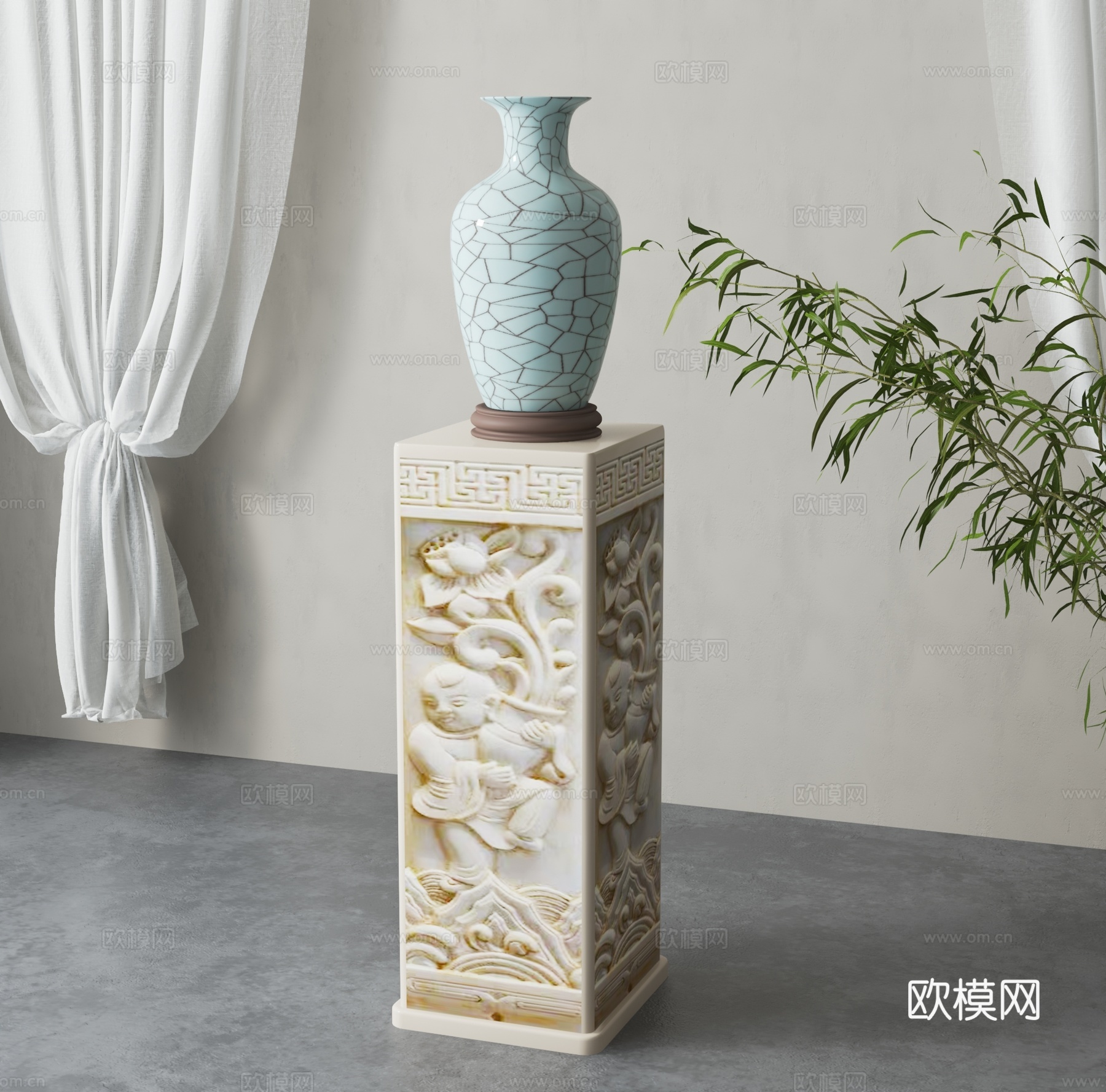 现代装饰摆件3d模型下载