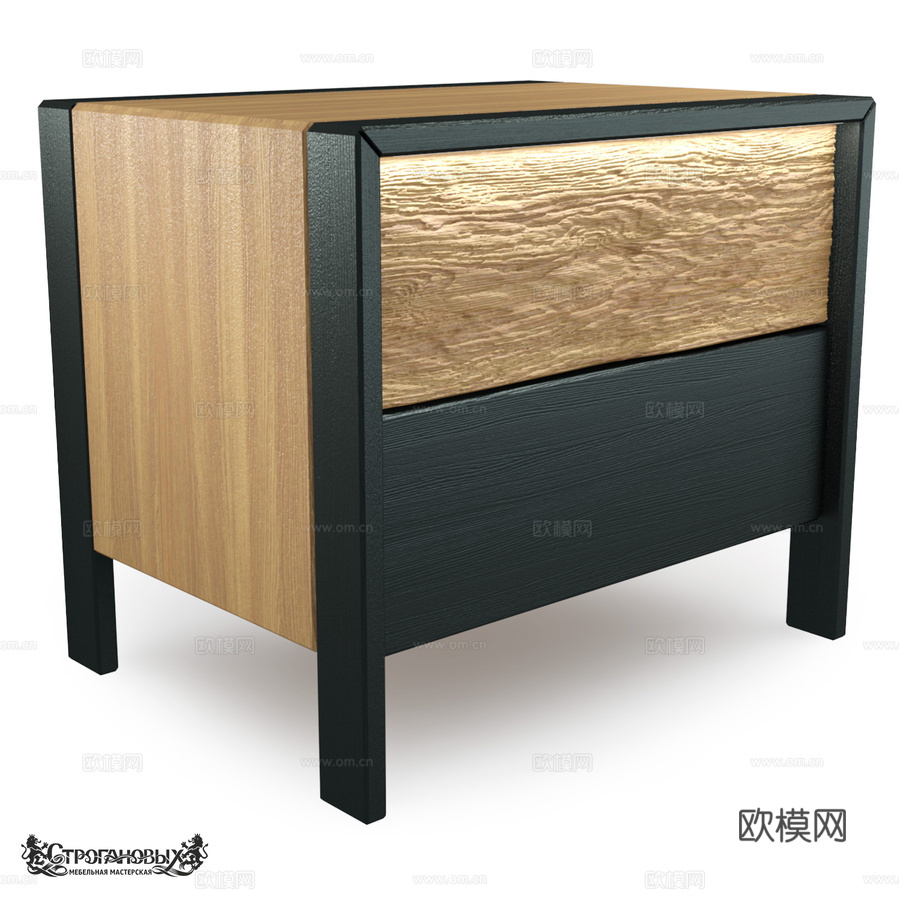 OM 床头柜系列 AURA3d模型下载