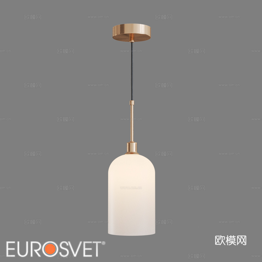 OM玻璃罩吊灯 Eurosvet 50357 13d模型下载