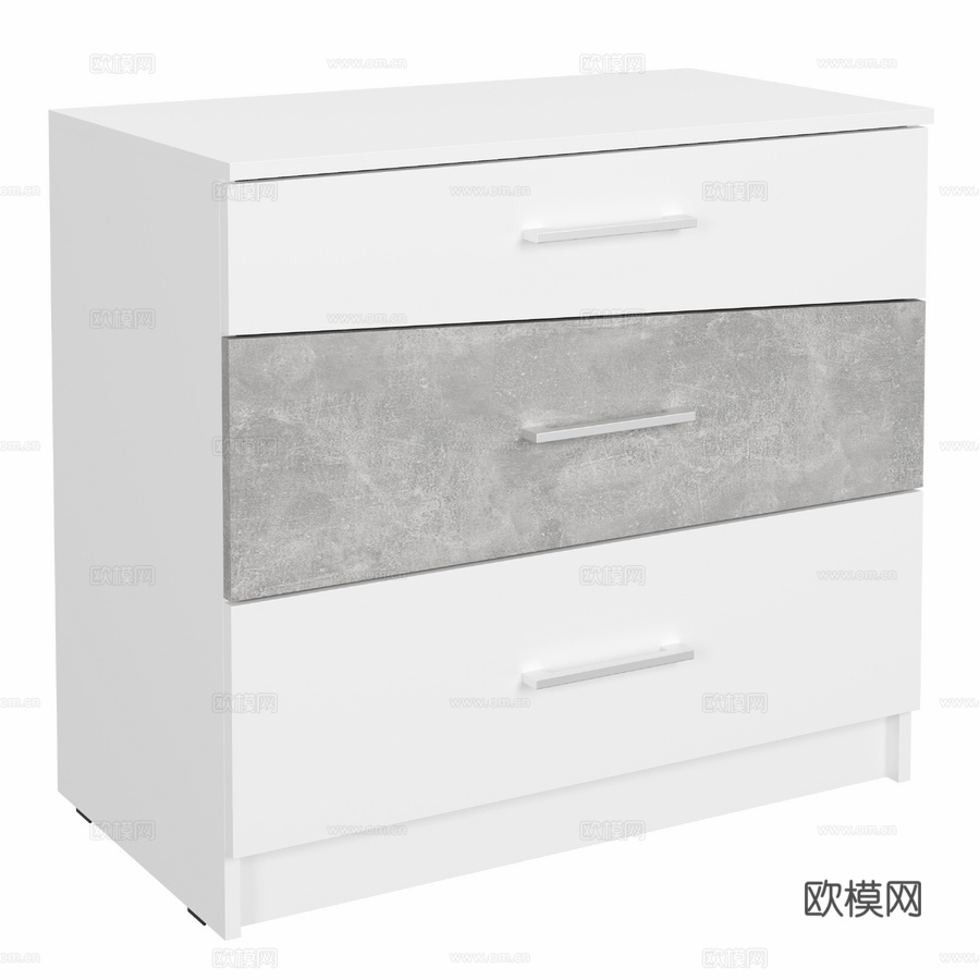 OM DIWO罗斯托夫80工作室浅色抽屉柜3d模型下载