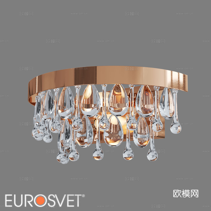 OM水晶壁灯 Eurosvet 60165 2 Sophie3d模型下载